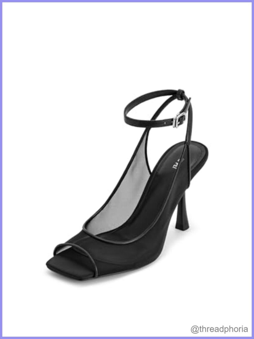 JW PEI Serenity Mesh Open Toe Slingback Heeled Sandals 3.54in